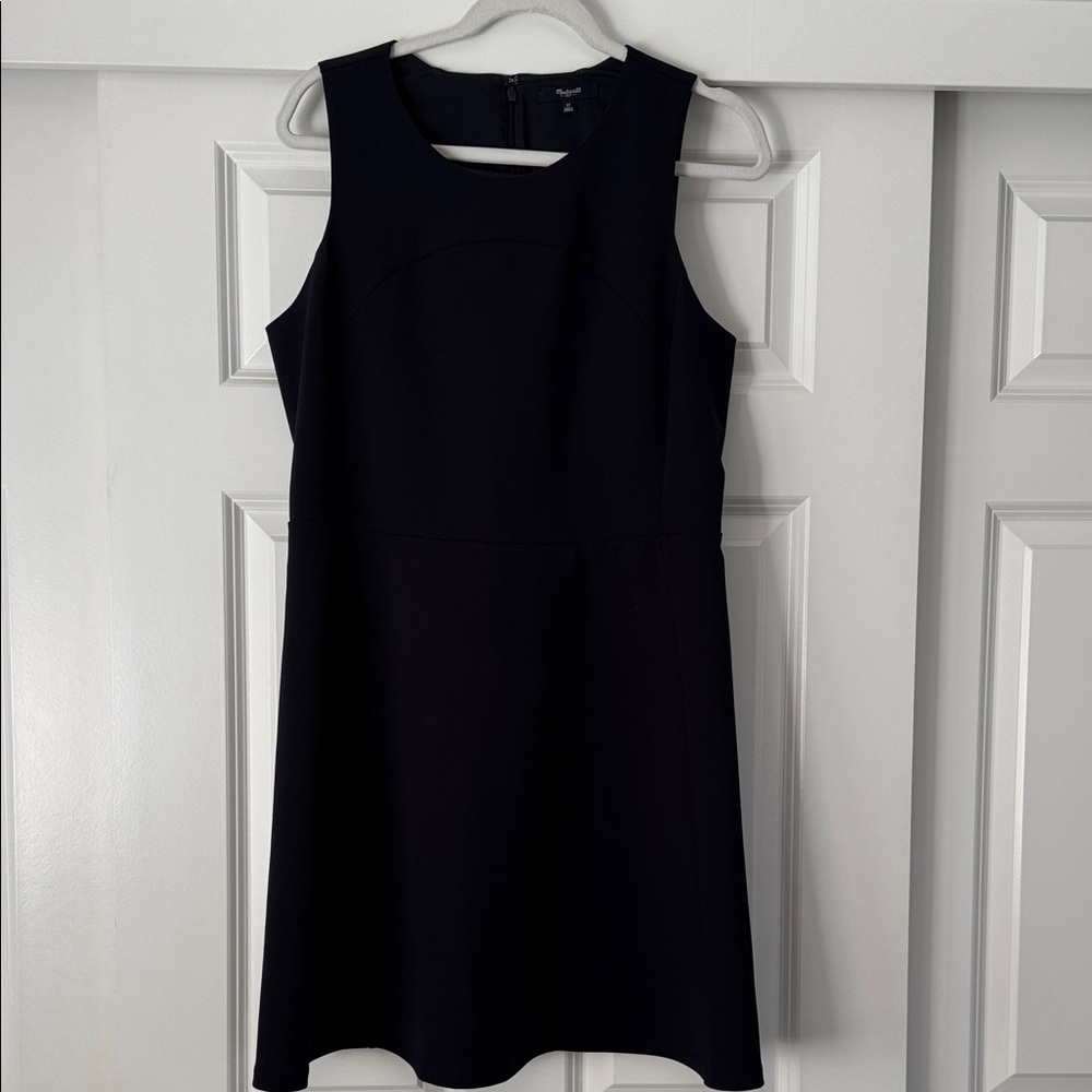 Madewell Navy Sleeveless Mini Dress A Line Shape Size: 12 ✨👗